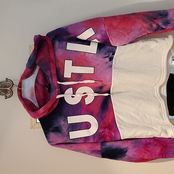 Rue21 Juniors small crop hoodie "Hustle" - Picture 5 of 6